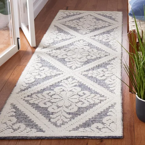 Miniatura 31 de SAFAVIEH Vermont Collection - Alfombra decorativa de 2 pies 3 pulgadas x 4 pies, color marfil, lana hecha a mano, ideal para zonas de alto tráfico