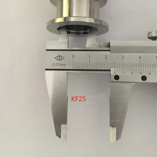 Miniatura 6 de Manguera de fuelle de metal KF-25, tamaño de brida ISO-KF NW-25, acero inoxidable 304, tubo de fuelle corrugado al vacío (59.055 in/59.05 pulgadas)