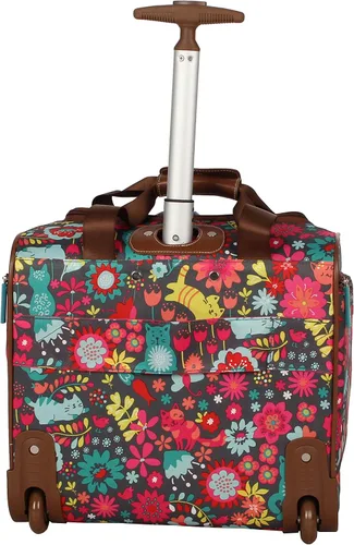 Miniatura 4 de Lily Bloom Designer - Maleta de viaje de 15 pulgadas para viajes cortos fin de semana negocios equipaje ligero maleta de 2 ruedas giratorias bajo