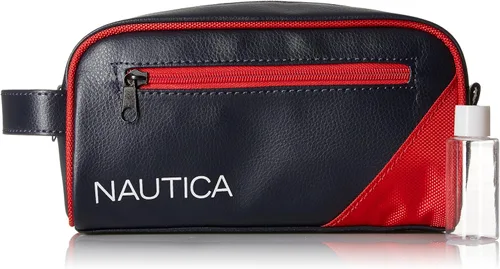 Miniatura 6 de Nautica - Kit de viaje con cremallera superior para hombres, organizador de accesorios de aseo para hombres, bolsa de viaje