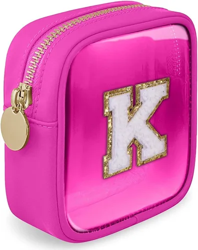 Bolsa de Maquillaje Transparente Pequeña Bolsa de Cosméticos Bolsa de Viaje de Artículos de Aseo Bolsa Transparente con Cremallera Bolso Organizador