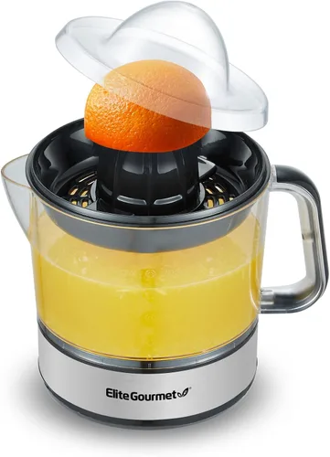 Miniatura 5 de Elite Gourmet Exprimidor lento compacto de masticación, extractor de jugo de prensa en frío, sin BPA, con exprimidor eléctrico de cítricos, control