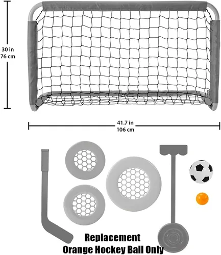 Miniatura 3 de Piezas de repuesto para Fisher-Price Let's Goal! Sports Net - HBW32 ~ Reemplazo de pelota de hockey naranja