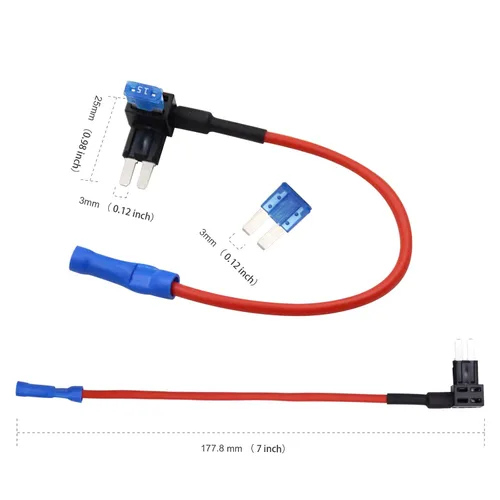 Miniatura 6 de Paquete de 10 adaptadores de fusible de 12 V para automóvil Add-A-Circuit, Micro II Micro II Micro 2 APT ATR Blade Fuse Holder con hoja 10A 15A 20A