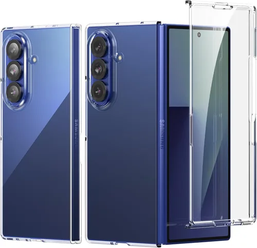 Miniatura 9 de Foluu Funda transparente para Samsung Galaxy Z Fold 5 con protector de pantalla frontal integrado, resistente a los arañazos, carcasa protectora