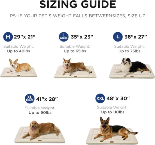 Miniatura 7 de Cama reversible para perros grandes, lavable y antideslizante, alfombra para mascotas, espuma de alta densidad y forro polar suave