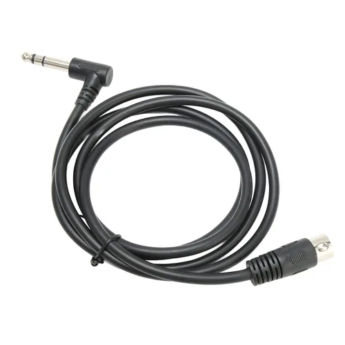 Miniatura 4 de Goshyda Cable de 1/4 de pulgada a DIN de 5 pines, 90 grados 0.250 in macho a MIDI 5pin macho TRS cable de audio estéreo para altavoz, amplificador
