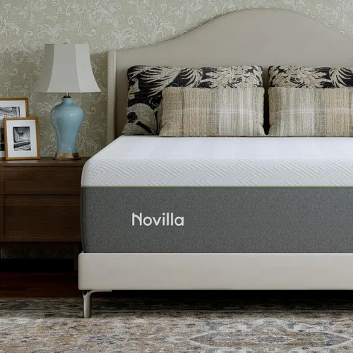 Miniatura 8 de Novilla Colchón King, Colchón de Espuma Viscoelástica King de 14 Pulgadas en una Caja para Soporte, Alivio de Presión y Comodidad Suave, Bliss