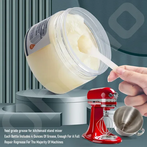 Miniatura 4 de Grasa de grado alimenticio de 4 oz para batidora de pie KitchenAid, universalmente compatible con batidora de pie de cocina - Mantiene