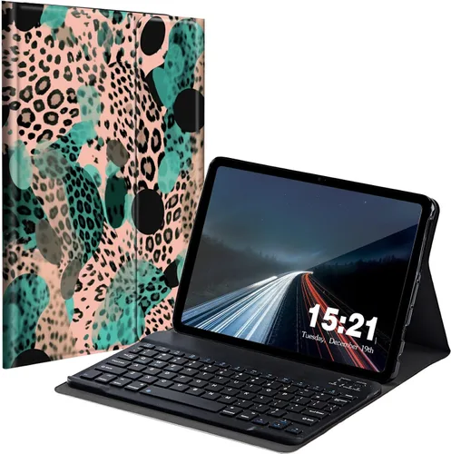 Miniatura 30 de Funda de teclado para Samsung Galaxy Tab S6 Lite 2022/2020, Galaxy Tab S6 Lite SM-P610/P613/P615/P619 con teclado Bluetooth inalámbrico desmontable