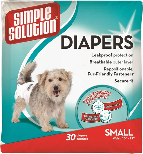Miniatura 10 de Simple Solution Pañales para perros desechables, 12 unidades, M