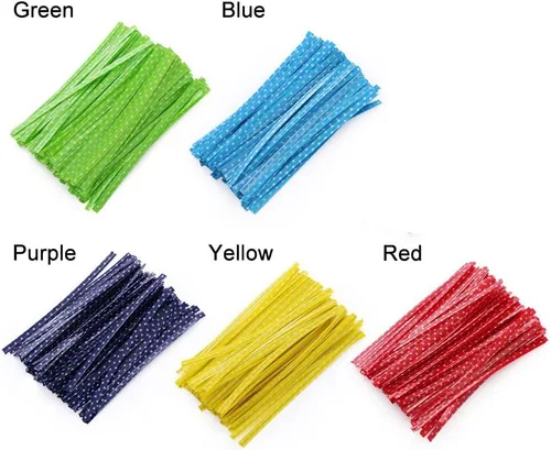 Miniatura 2 de Newkita Bolsas pequeñas de celofán, bolsas de regalo transparentes para dulces, paletas de pastel, golosinas y recuerdos de fiesta con lazos de 4