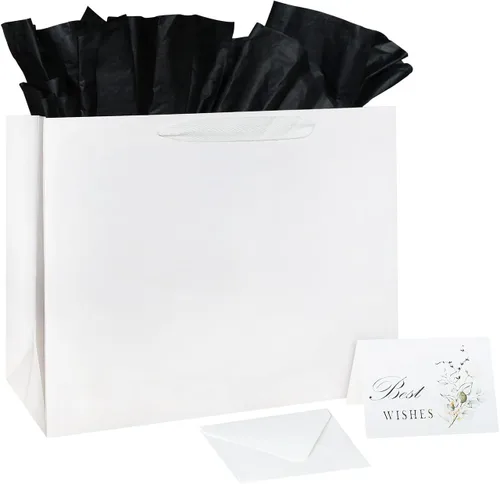 Miniatura 13 de ANFENG Regalo de recuerdo de cumpleaños negro, bolsa vintage de papel para mujeres, mamá, aniversario, novedad, fiesta, bolsas de papel, idea