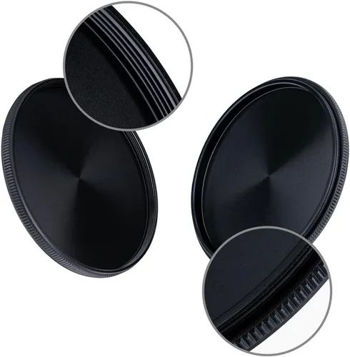 Miniatura 3 de JJC Tapa de pila de filtro de aluminio minimalista para filtros UV, CPL, ND de 2.835 in