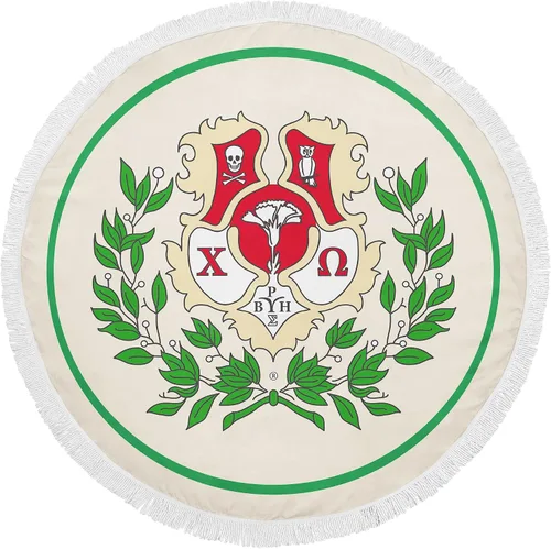 Miniatura 16 de Alpha Chi Omega Sorority - Toalla de playa redonda (60 pulgadas) de gran tamaño, súper absorbente, sin arena, gruesa toalla grande para piscina