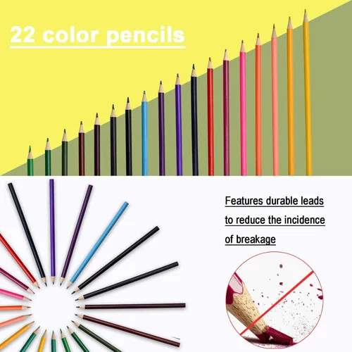 Miniatura 5 de Darnassus Juego de arte de 132 piezas, juego de colores profesionales de lujo, caja de regalo, juego de arte, manualidades, dibujo, pintura, kit