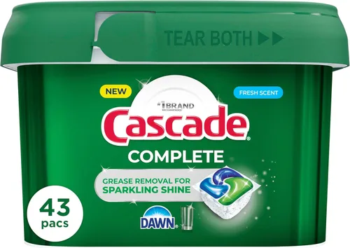 Miniatura 18 de Cascade Cápsulas completas para lavavajillas, detergente para lavavajillas, tabletas de detergente para platos, frescas, 103