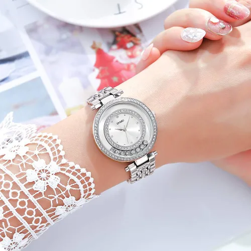 Miniatura 4 de SKMEI Lady Watches for Women Female Bling Dress Fashion Luxury Diamond Business Casual Analog Quartz Waterproof Stainless Steel Wristwatches Gifts