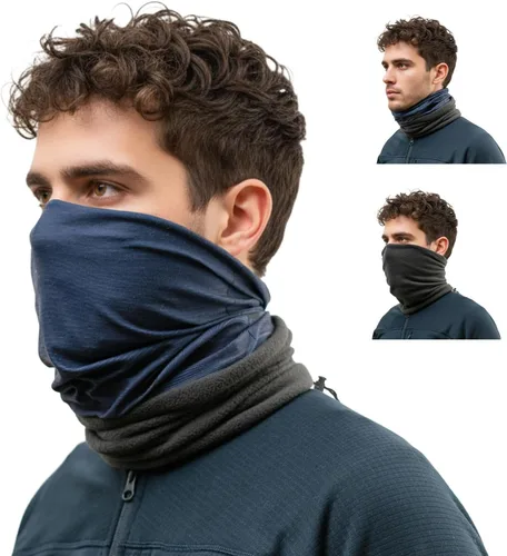 Miniatura 10 de Polaina de cuello de invierno, máscara de esquí, media pasamontañas, máscara facial para actividades de clima frío