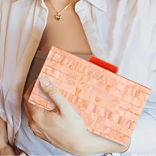 Miniatura 8 de Acrylic Clutch Bag Women'S Evening Handbag Plexiglas Box Crossbody Bag