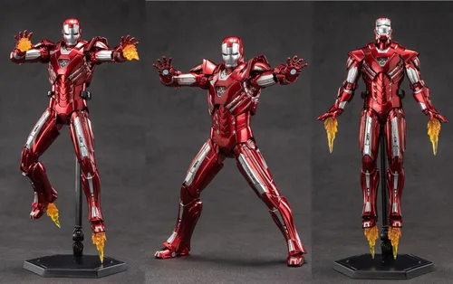 Miniatura 4 de LonullyMege Figura de acción MK33Ironman de 7 pulgadas, todas las articulaciones movibles, exquisita pintura con muchos accesorios, juguete