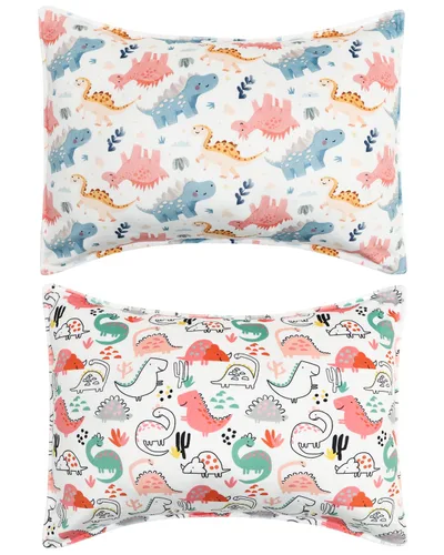 Miniatura 39 de ALVABABY Paquete de 2 fundas de almohada de algodón orgánico para niños pequeños, fundas de almohada para niños de 13 x 18 pulgadas o 12 x 16