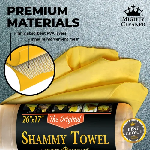 Miniatura 6 de Toalla de gamuza Absorber Shammy Cloth – Toalla de carro– Toalla de gamuza sintética para el hogar – Gamuza de limpieza para carro – Toalla PVA