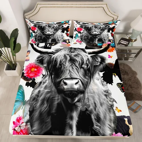 Miniatura 21 de Sábana bajera de galaxia tamaño individual, juego de ropa de cama con purpurina degradado para niños, niñas, niños y mujeres, decoración