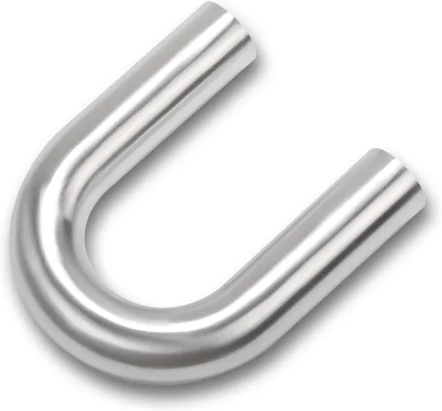 Miniatura 4 de Codo de 180 Grados 1.5 Pulgadas 38mm OD Tubo de Aleación de Aluminio para Intercooler, Tubería de Admisión de Aire, Radio 1.5D, Acabado Cepillado