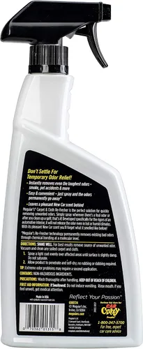 Miniatura 3 de Meguiar's - Aromatizante para alfombras y tapicería en aerosol, elimina los olores, aroma a carro nuevo, atomizador con 24 onzas