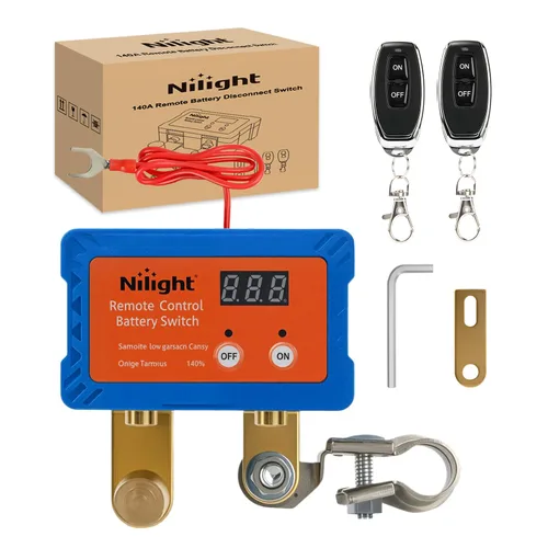 Miniatura 15 de Nilight Relé de Arranque de 120A, Interruptor de Relés Divididos de 4 Pines, 12V Continuo Servicio Pesado SPST Alta Corriente 4 Terminales Control