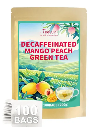 Miniatura 21 de TeeLux Bolsas de té verde menta, té verde con menta, menta verde y citronela, con cafeína, 100% real y natural, 100