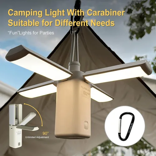 Miniatura 4 de KLARUS CL2 Rechargeable Camping Lantern, 750LM 7 Light Modes Waterproof Foldable Tent Light with Power Supply for Emergency, Camping, Beach, Travel