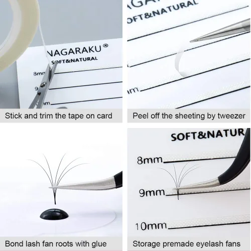 Miniatura 5 de NAGARAKU Caja de almacenamiento magnética para extensiones de pestañas, caja organizadora de pestañas postizas, 5 capas, a prueba de polvo