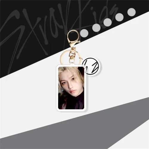Miniatura 2 de KPOP - Llavero para niños callejeros, 5 estrellas, álbum de miembros, impresión de fotos, acrílico, llavero, bolsa, colgante, BangChan, Felix