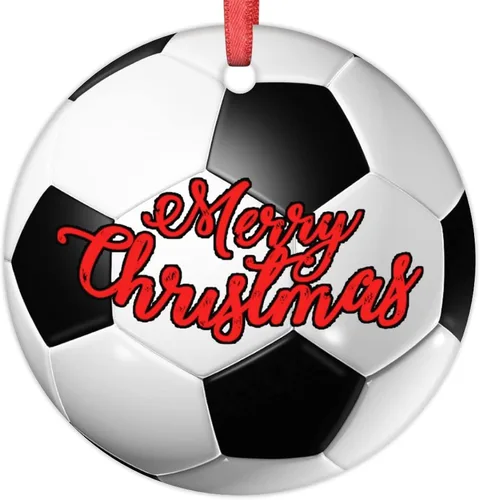Miniatura 17 de Adornos de pelota de tenis para árboles de Navidad, adornos deportivos de Navidad personalizados 2022, adornos colgantes conmemorativos de Navidad