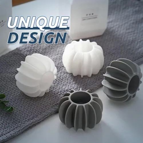 Miniatura 4 de Bolas mágicas reutilizables para lavandería, 5/10 bolas de lavandería libres de enredos para lavadoras, bolas de silicona para secadora, bolas