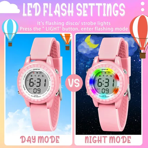 Miniatura 31 de Relojes para niñas y niños, relojes LED impermeables para niños - Los mejores regalos para niños