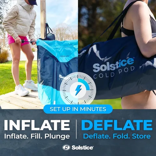 Miniatura 5 de Solstice Cold Pod - Bañera de hielo de 84.5 galones con tapa grande y bolsa de transporte Vaina fría