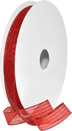 Miniatura 35 de Morex Ribbon Harmony Metallic, envoltura de regalos, decoración de boda, lazos, brillo brillante, 5/8" x 50 yardas, aguamarina