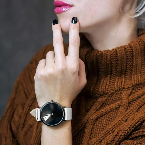 Miniatura 2 de SHENGKE Women Minimalist Watch Ultra Thin Leather Strap Fashion Creative Waterproof Watch