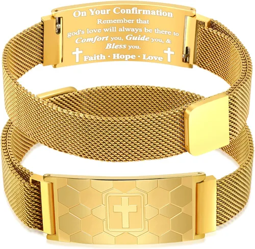 Miniatura 90 de Regalos de graduación, pulsera de fútbol, fútbol, baloncesto, béisbol, regalos de pulsera, pulseras de cruz de fe para hombres, bautismo, primera