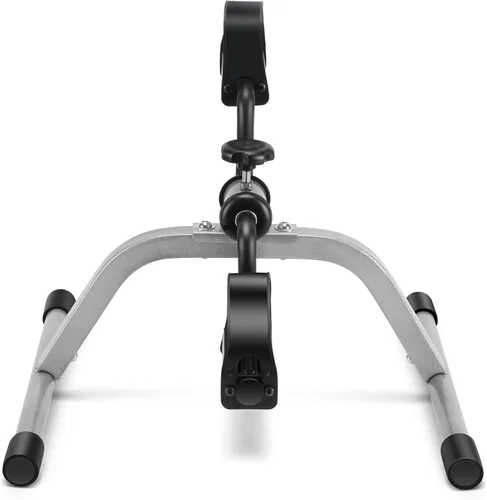 Miniatura 2 de RYGEO Mini bicicleta estática para ejercicios de recuperación de piernas y brazos, bicicleta de piso ligera y portátil Gris
