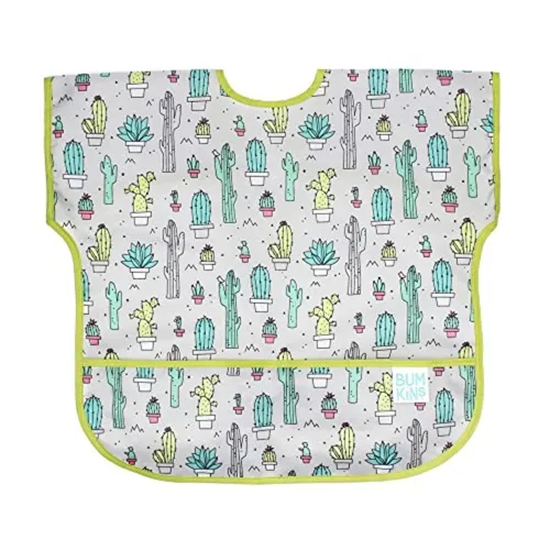 Miniatura 15 de Bumkins Disney - Babero de manga corta para niña o niño, niño pequeño y niños de 1 a 3 años, tamaño grande, imprescindible para niños pequeños