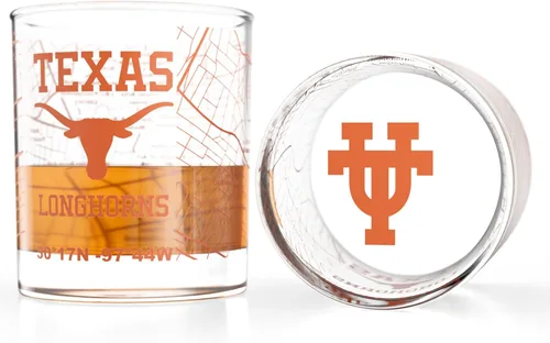 Miniatura 37 de Greenline Goods – Vasos de Whiskey de la Universidad Estatal de Michigan Spartans (Set de 2), 10 oz – Logo de Color Completo + Mapa del Campus