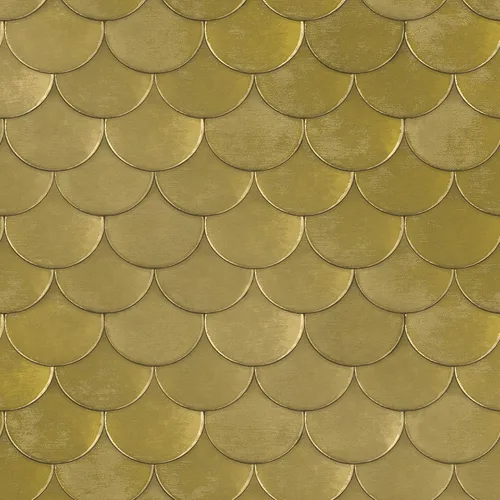 Tempaper x Genevieve Gorder - Papel tapiz removible de latón dorado metálico, 20.5 x 9 pies, fabricado en los Estados Unidos