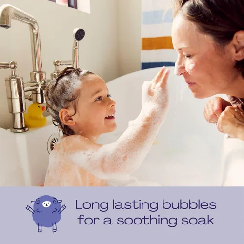 Miniatura 3 de Hello Bello Baño de burbujas para bebé, aroma suave de vainilla de coco, para bebés y niños, botella de 10 onzas