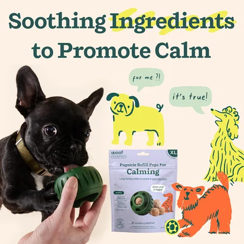 Miniatura 7 de WOOF Pupsicle - Paletas de repuesto para calmar – Recambios de larga duración para el juguete Pupsicle para promover la calma – Golosinas calmantes