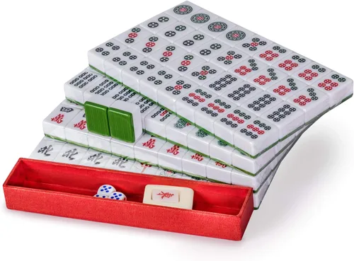Miniatura 3 de YMI chino Mahjong Juego Set profesional – Estándar Verde