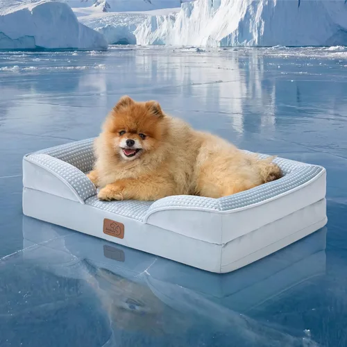 Miniatura 58 de Bedsure Cama ortopédica XL para perros extragrandes, cama lavable para perros y gatos, impermeable, cómodo sofá para perros con funda extraíble